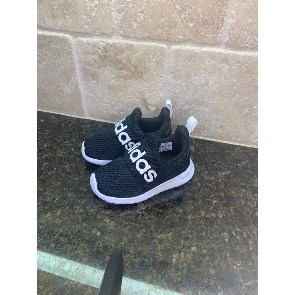 Adidas Lite Racer Adapt 4.0 Toddler Sneakers - Black/White - 5K - NEW - Picture 3 of 7